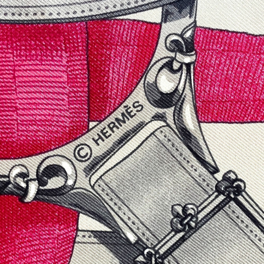 HERMES Authentic Pink Silk Scarf - Picture 3 of 6